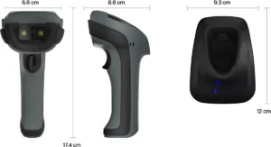 Safescan barcodescanner 350-BT - draadloos, zwart ā productfoto 2