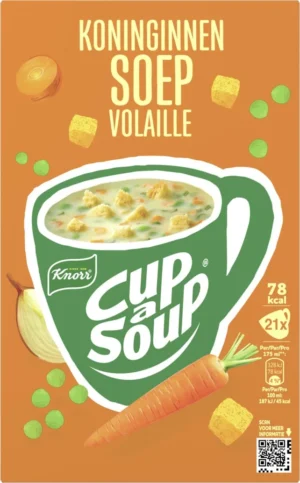 Knorr Cup-a-Soup koninginnensoep, pak van 21 zakjes — drank en eetwaren