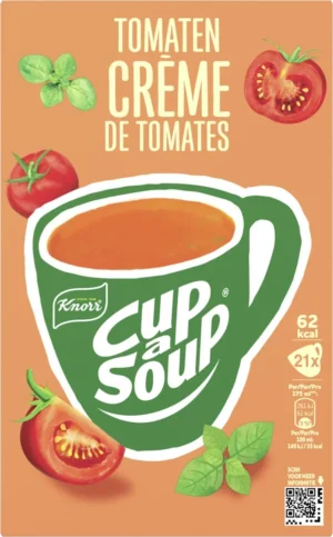 Knorr Cup-a-Soup tomaat creme, pak van 21 zakjes — drank en eetwaren