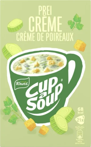 Knorr Cup-a-Soup prei, pak van 21 zakjes — drank en eetwaren