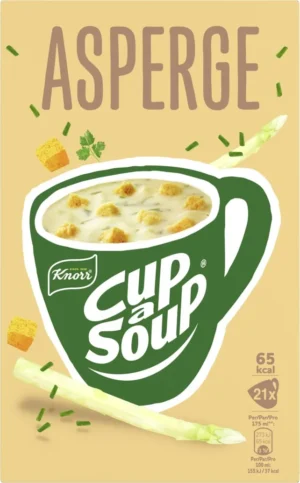 Pak Cup A Soup Knorr Cup-a-Soup asperge met 21 zakjes en croutons