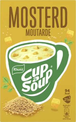 Knorr Cup-a-Soup mosterd, pak van 21 zakjes — drank en eetwaren