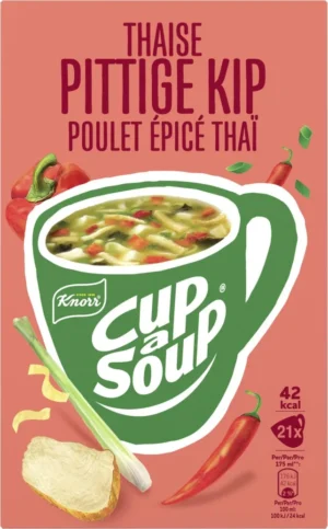 Knorr Cup-a-Soup pittige kip, pak van 21 zakjes — drank en eetwaren