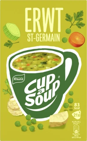 Knorr Cup-a-Soup erwt, pak van 21 zakjes — drank en eetwaren