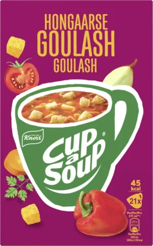 Knorr Cup-a-Soup hongaarse goulash, pak van 21 zakjes — drank en eetwaren