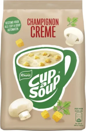 Knorr Cup-a-Soup vending, champignon, 140 ml, zak van 40 porties — drank en eetwaren