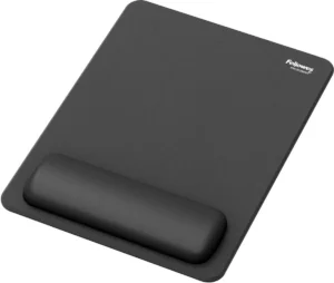 Fellowes Breyta muismat XL met polssteun, zwart — detail 2