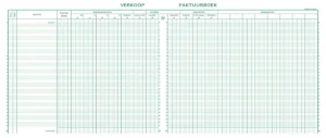 Exacompta register verkoop, ft 27 x 32 cm, Nederlandstalig — bedrijfsformulier