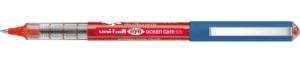 Uni-ball Eye Ocean Care roller, schrijfbreedte 0,3 mm, rood — liquid-ink rollers