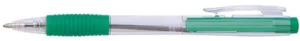 Groene OFFICE products balpen met intrekbare punt en schrijfbreedte van 0,5 mm