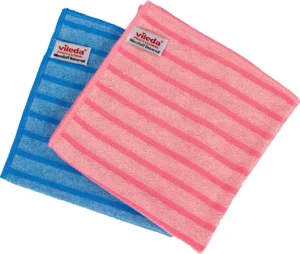 Vileda microvezeldoek Microtuff Universal, pak van 10 stuks, rood — schoonmaakbenodigdheden