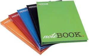 OFFICE products schrift met harde kaft, A4, 96 blad, met kantlijn, geruit 5mm — schriften gebonden met harde kaft