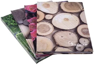 OFFICE products schrift, Nature, met harde kaft, A5, 96 blad, met kantlijn, gelijnd — schriften gebonden met harde kaft