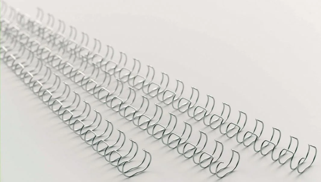 GBC MultiBind draadruggen, doos van 100 stuks, 14 mm, zilver — detail 3