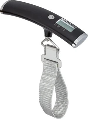 MAUL bagageweger Travel, weegt tot 40 kg, incl. batterij, zwart — brieven- en pakketwegers