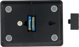 MAUL postweegschaal Libra, weegt tot 5 kg, gewichtsinterval van 1 gram, incl. batterij, zwart/grijs — detail 2