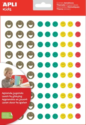 Apli Kids beloningsstickers Happy Smile, blister met 12 vellen — fantasiesticker