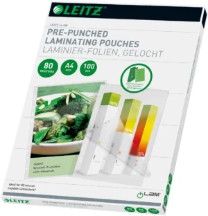 Leitz iLAM lamineerhoes ft A4, 160 micron (2 x 80 micron), geperforeerd, pak van 100 stuks — toebehoren voor lamineermachines