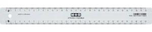 M+R Strong & Flexibel lat, met schaalverdeling voor recht- en linkshandigen, 30 cm, transparant — latten uit kunststof
