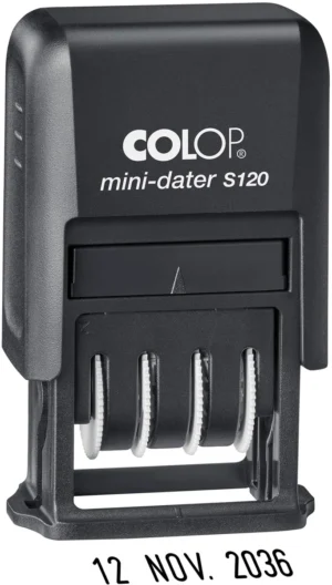 Colop mini-dater S120N, Frans — datumstempel