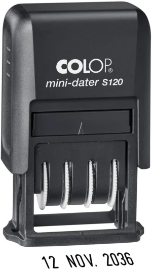 Colop mini-dater S120N, Nederlands — datumstempel