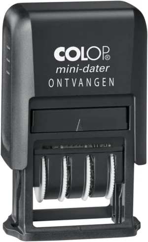 Colop mini-dater S160/L2 N, met datum en ONTVANGEN — formulestempel