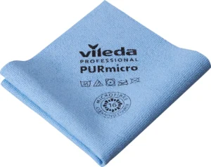 Vileda microvezeldoek Purmicro Active, pak van 5 stuks, blauw — schoonmaakbenodigdheden