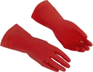 Rode Vileda Multi Purpose latex handschoenen in maat large