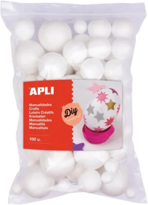 Apli isomobol, verschillende diameters, zakje met 100 stuks — knutsel- en decoratiemateriaal