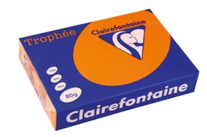 Clairefontaine Trophée Intens, gekleurd papier, A4, 80 g, 500 vel, feloranje