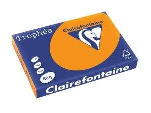 Clairefontaine Trophée Intens, gekleurd papier, A3, 80 g, 500 vel, feloranje