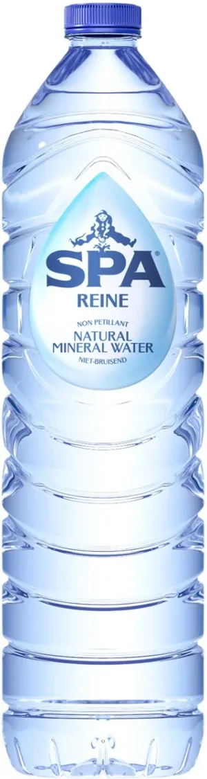 Zes flessen Spa Reine mineraalwater van 1,5 liter in een pak