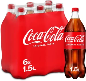 Coca-Cola frisdrank, fles van 1,5 l, pak van 6 stuks — drank en eetwaren