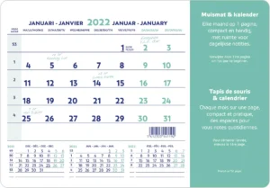 Brepols muismatkalender, ft 23X18 cm, Nederlands-Frans, 2027 — detail 2