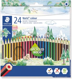 Staedler kleurpotloden Noris Colour, ophangdoos met 24 stuks in geassorteerde kleuren — kleurpotlood