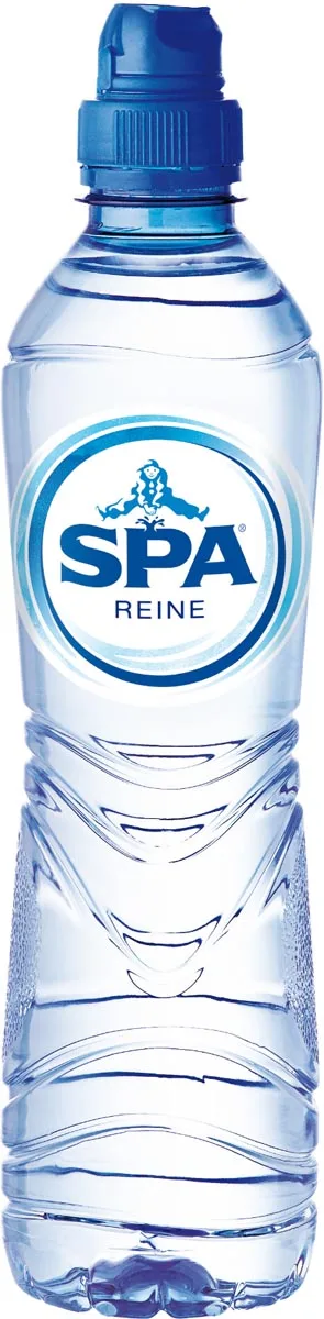 Flessen Spa Reine mineraalwater van 50 cl met sportdop in een pak van 24 stuks