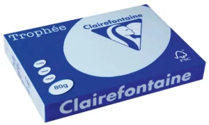 Pak Clairefontaine Trophée Pastel gekleurd papier A3 in azuurblauw, 80 g/m², 500 vel