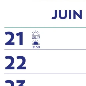 Brepols Optivision Wand-week kalender, Franstalig, 2027 — detail 2