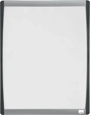 Nobo Mini whiteboard, magnetisch, met gebogen frame, zwart, 33,5 x 28 cm