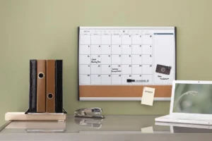 Nobo combibord, kurk en magnetische whiteboard maandplanner, ft 58,5 x 43 cm — detail 2