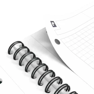 Oxford INTERNATIONAL Notebook Actie 30 jaar, 160 bladzijden, ft A4+, geruit 5 mm, zwart — detail 2