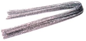 Bouhon chenilledraad zilver, pak van 10 stuks — knutsel- en decoratiemateriaal