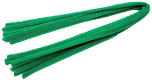 Bouhon chenilledraad groen, pak van 10 stuks — knutsel- en decoratiemateriaal