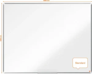 Nobo Premium Plus whiteboard, emaille, magnetisch, 150 x 120 cm — detail 2