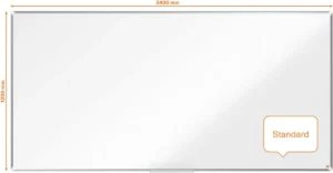 Nobo Premium Plus magnetisch whiteboard, emaille, ft 240 x 120 cm — detail 2