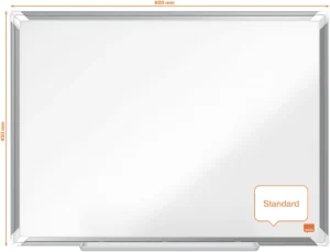 Nobo Premium Plus magnetisch whiteboard, gelakt staal, ft 60 x 45 cm — detail 2