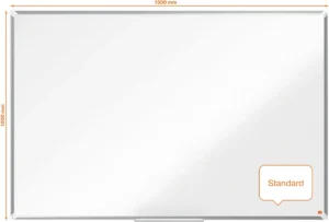 Nobo Premium Plus whiteboard, gelakt staal, magnetisch, 150 x 100 cm — detail 2