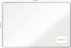 Nobo Premium Plus magnetisch whiteboard, gelakt staal, ft 180 x 120 cm — detail 2