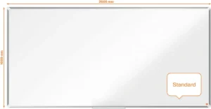 Nobo Premium Plus whiteboard, gelakt staal, magnetisch, 200 x 100 cm — detail 2
