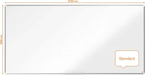 Nobo Premium Plus magnetisch whiteboard, gelakt staal, ft 270 x 120 cm — detail 2